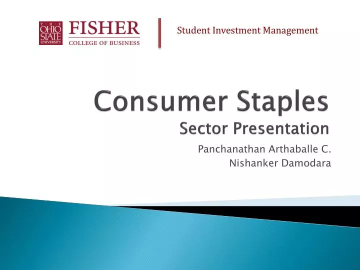 consumer staples sector presentation