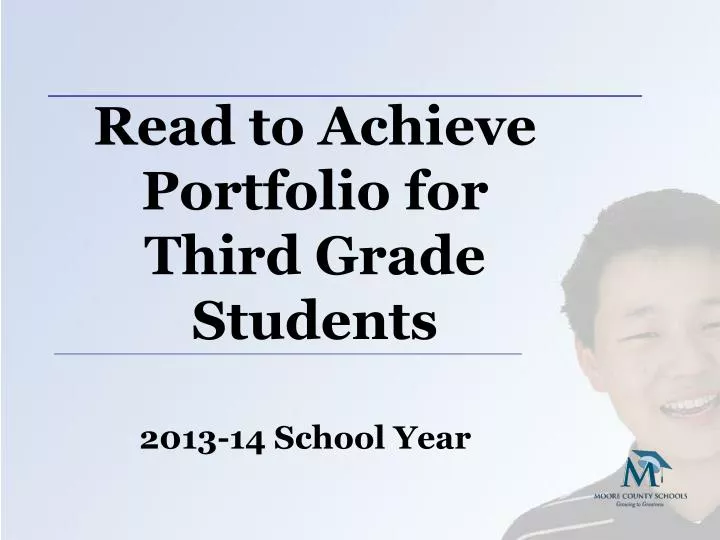 read to achieve portfolio for third grade students