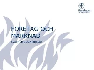 f retag och marknad