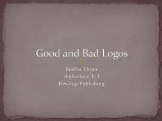 Good and Bad Logos
