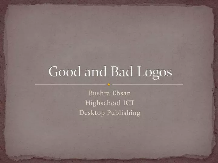good and bad logos