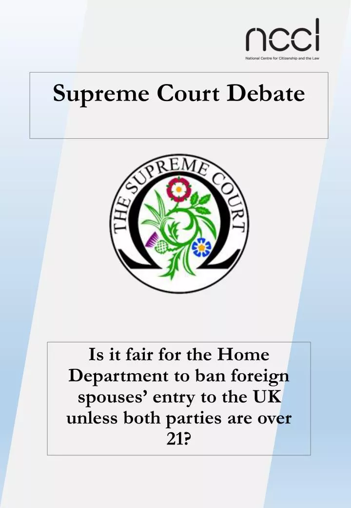 supreme court debate