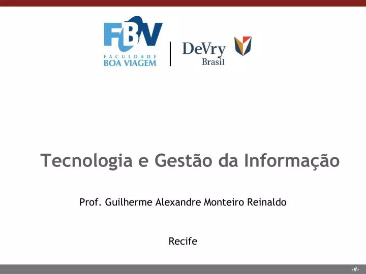 tecnologia e gest o da informa o