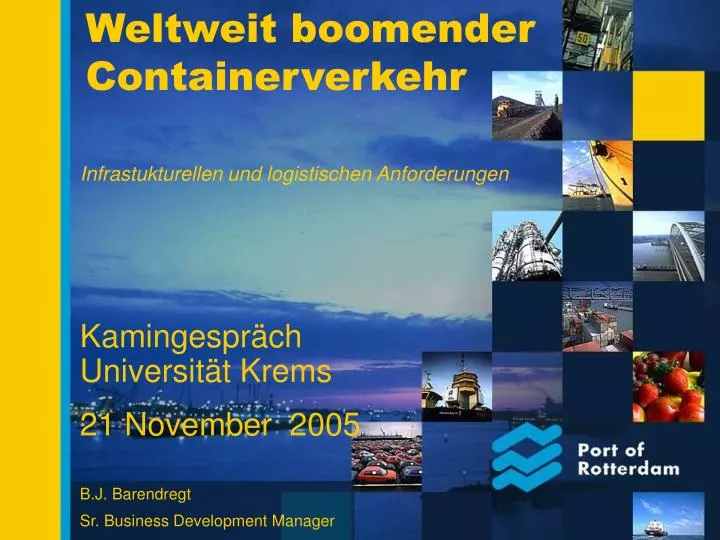 weltweit boomender containerverkehr