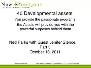 40 Developmental assets