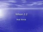 Wilson 2.2 - slide 1