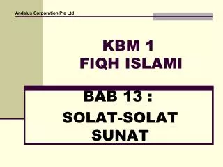 kbm 1 fiqh islami