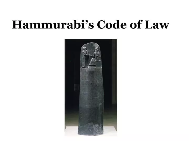 hammurabi s code of law