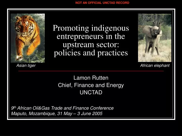 promoting indigenous entrepreneurs in the upstream sector policies and practices