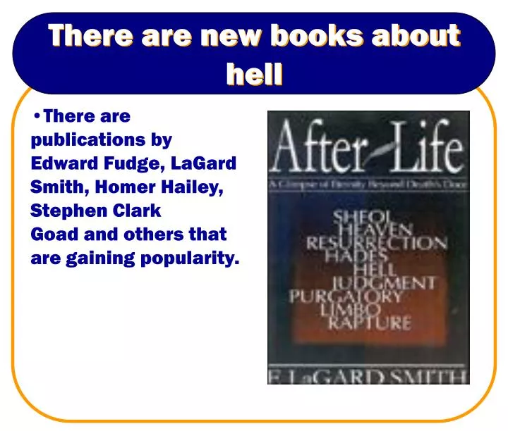 there are new books about hell