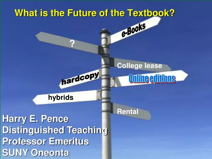 what is the future of the textbook