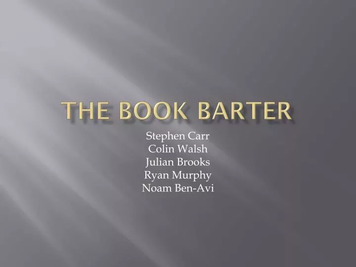 the book barter