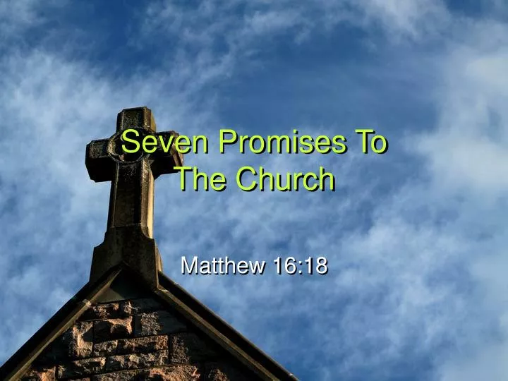 seven promises to the church