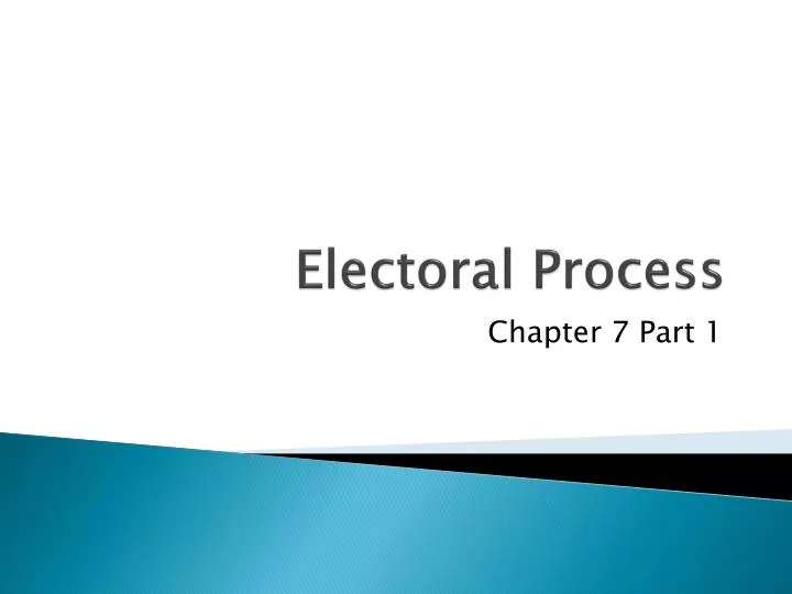 electoral process