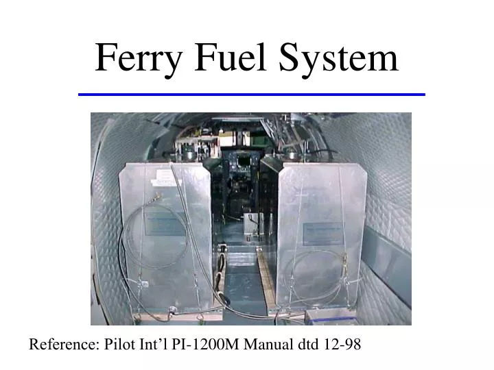 ferry fuel system
