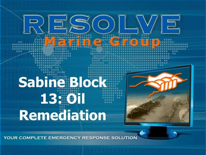 sabine block 13 oil remediation