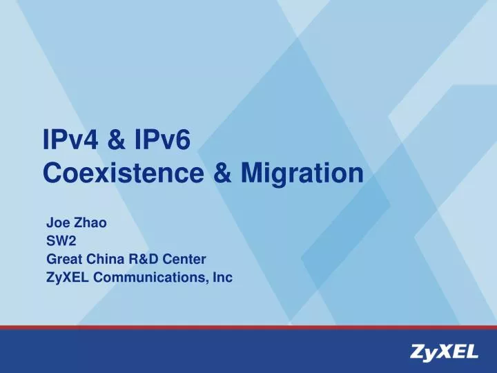 ipv4 ipv6 coexistence migration