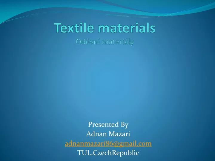 textile materials od vn materi ly