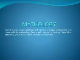 MYTHOLOGY