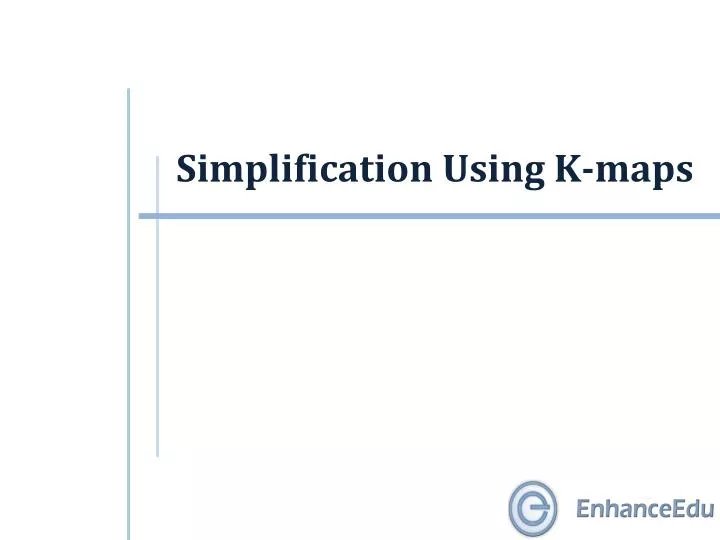 simplification using k maps