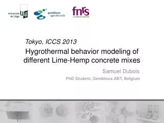 Hygrothermal behavior modeling of different Lime-Hemp concrete mixes