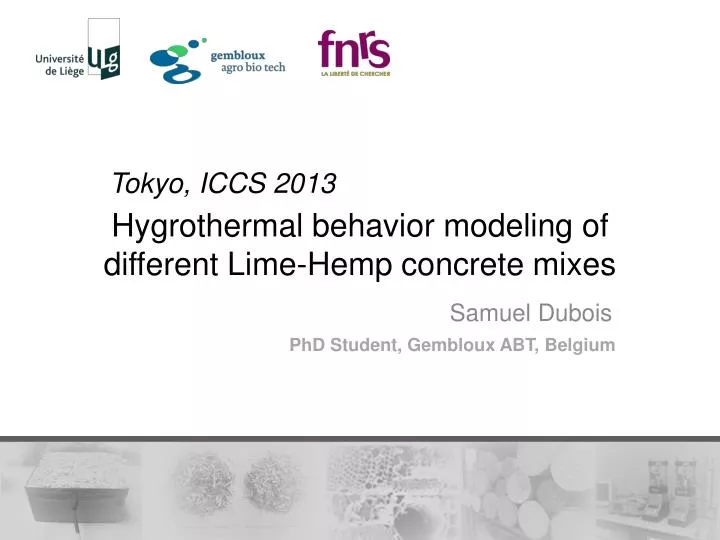 hygrothermal behavior modeling of different lime hemp concrete mixes