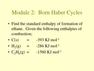 module 2 born haber cycles