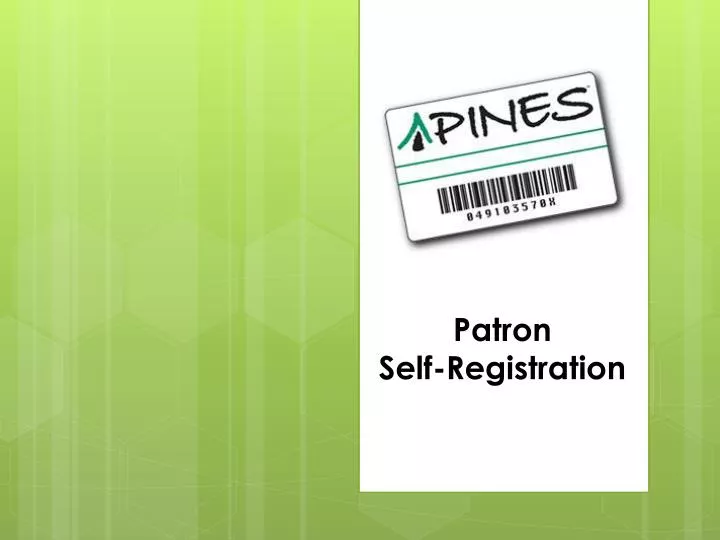 patron self registration