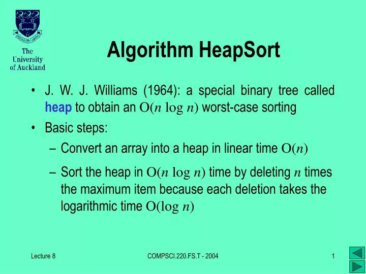 algorithm heapsort