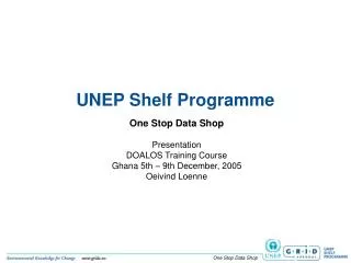 UNEP Shelf Programme