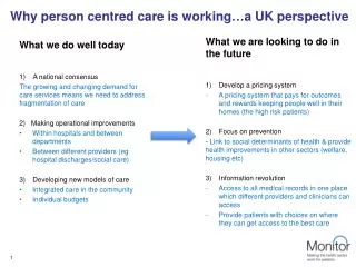 Why person centred care is working…a UK perspective