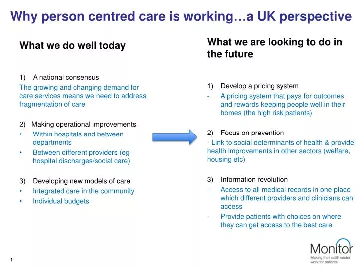 why person centred care is working a uk perspective