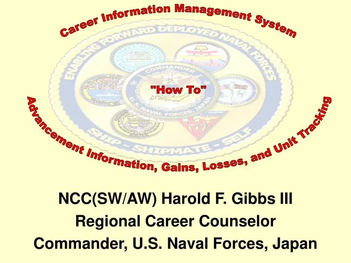 ncc sw aw harold f gibbs iii regional career counselor commander u s naval forces japan