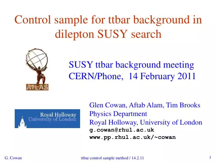 control sample for ttbar background in dilepton susy search