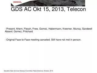 GDS AC Okt 15, 2013, Telecon