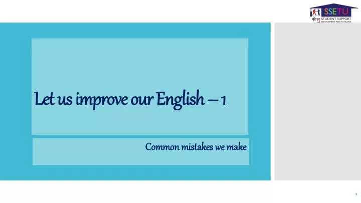 let us improve our english 1