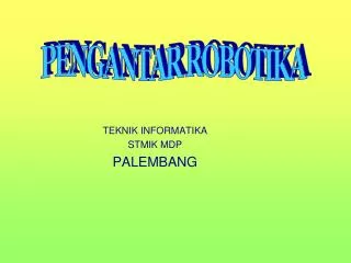 teknik informatika stmik mdp palembang