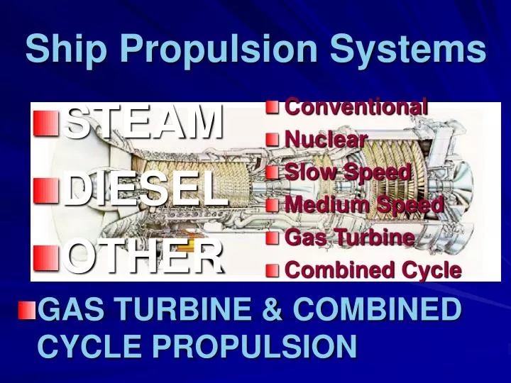 ship propulsion systems