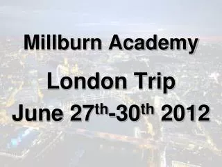 Millburn Academy