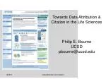 Enhancing Data Attribution and Citation in Life Sciences: Challenges and Innovations - slide 1