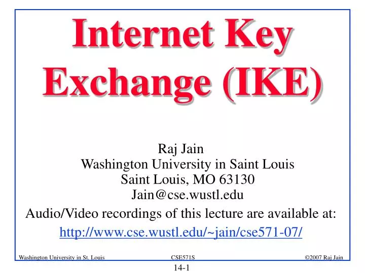 internet key exchange ike
