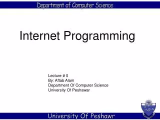 Internet Programming
