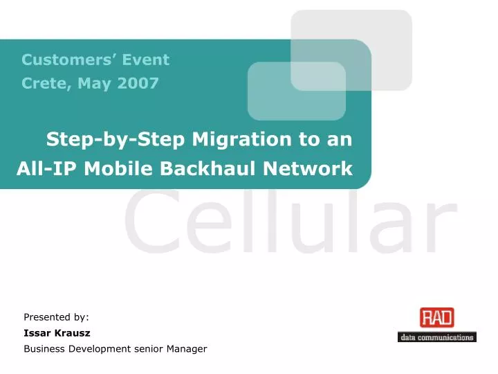 step by step migration to an all ip mobile backhaul network