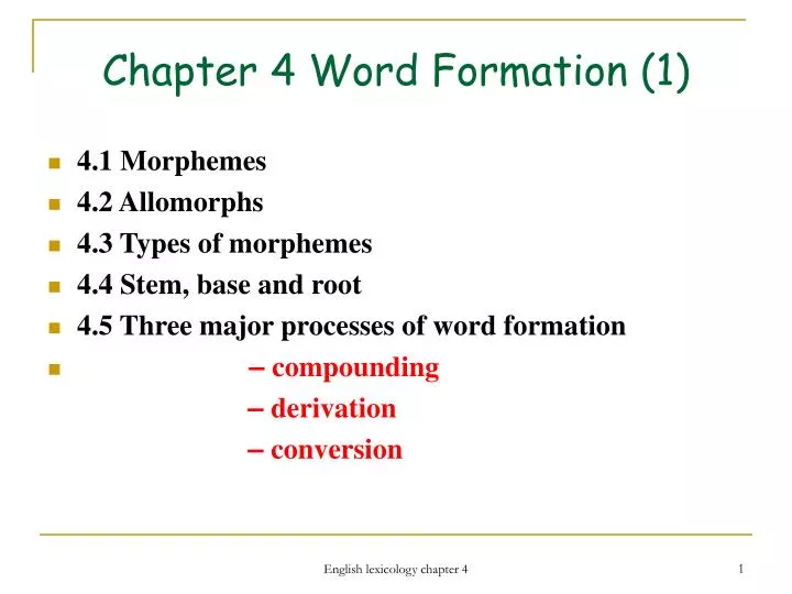 chapter 4 word formation 1