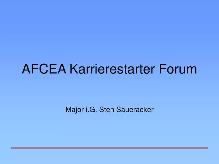 afcea karrierestarter forum