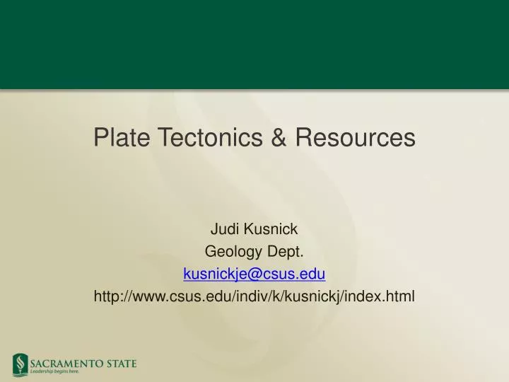 plate tectonics resources