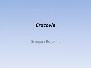 cracovie