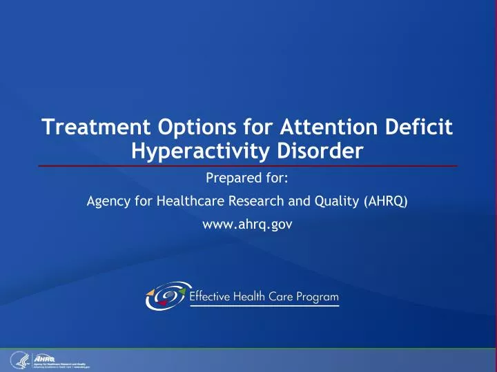 treatment options for attention deficit hyperactivity disorder