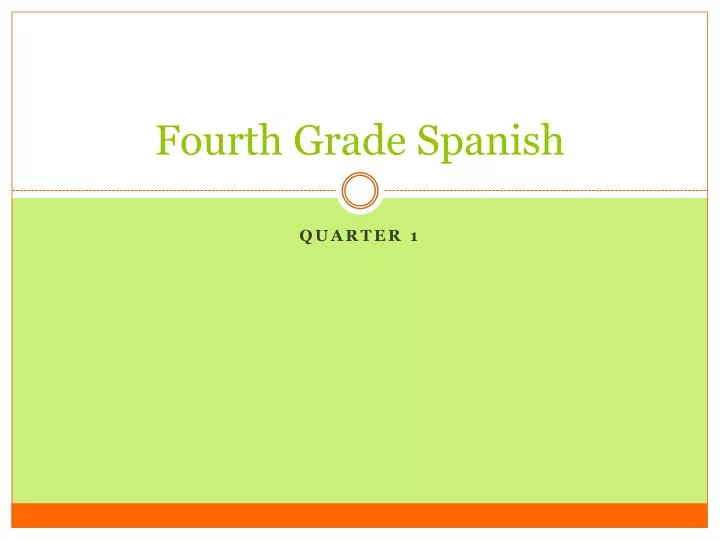 fourth grade spanish