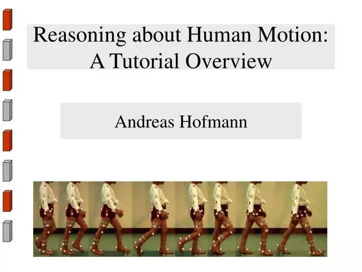 reasoning about human motion a tutorial overview